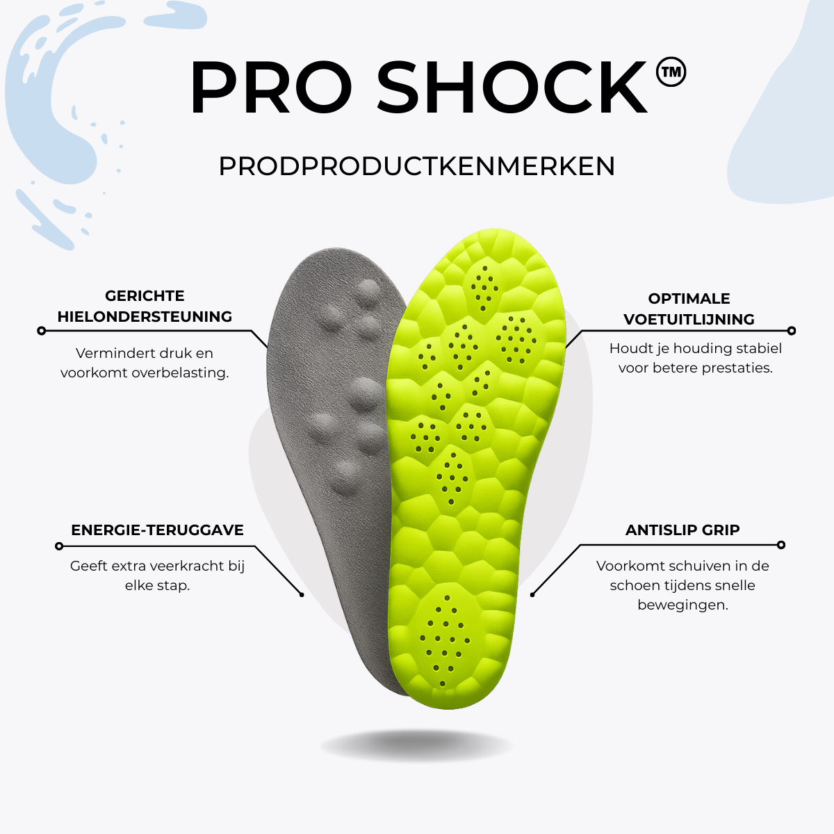 ProShock™ Padel Performance Inlegzolen